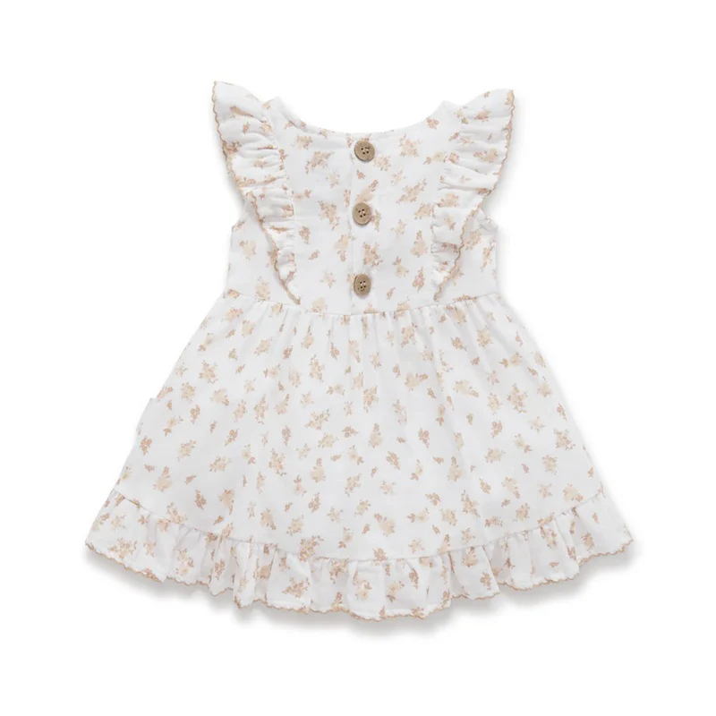 Aster & Oak Sable Muslin Dress - White - Image 2
