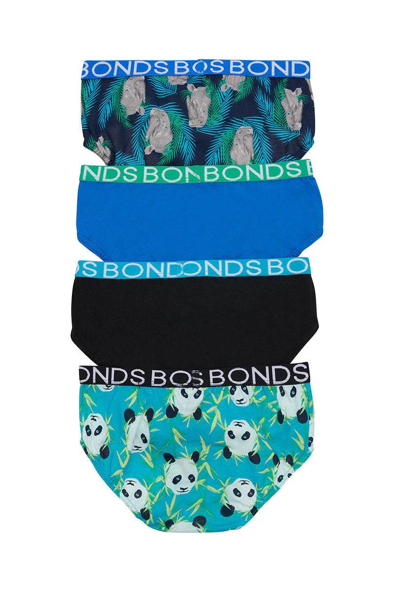 Bonds Boys 4 Pack Brief - Rodney Rhino - Image 2