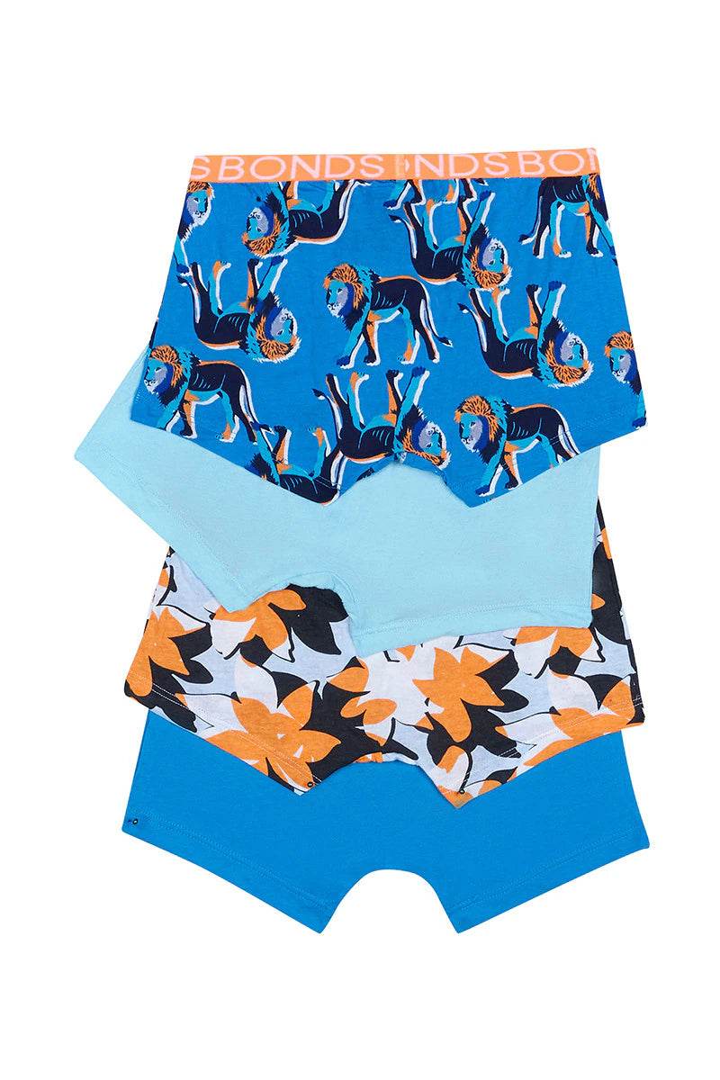 Bonds Boys Trunk 4 Pack - Kings Of The Jungle - Image 2