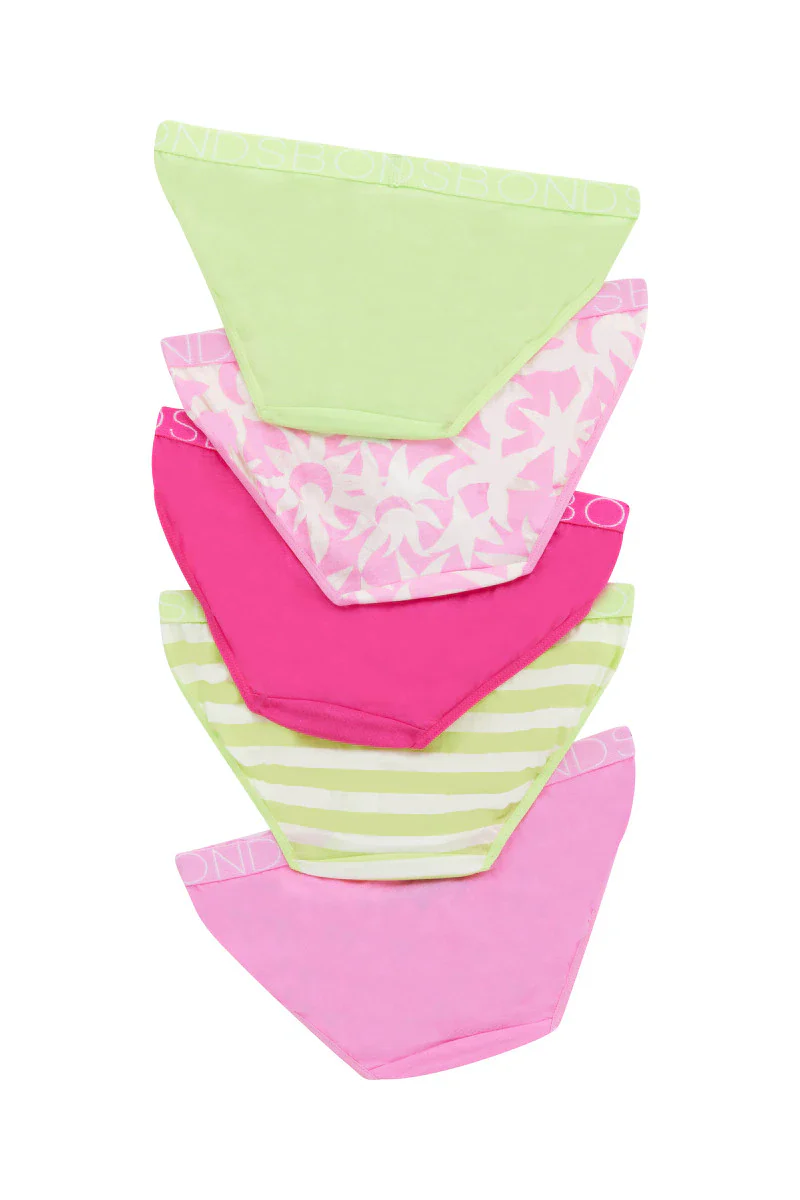 Bonds Girls Bikini 5 Pack - Mini Lunar Sunflower - Image 3