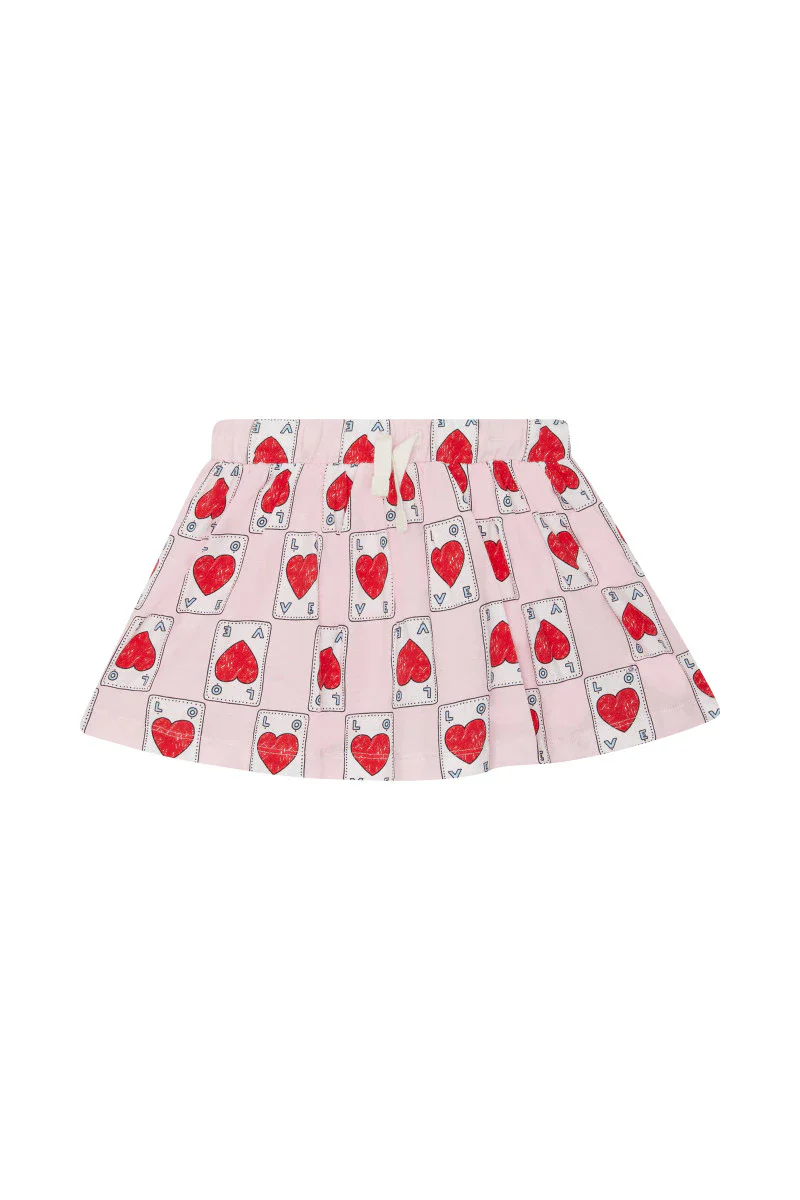 Bonds Girls Cotton Gathered Skort - Love Card - Image 2