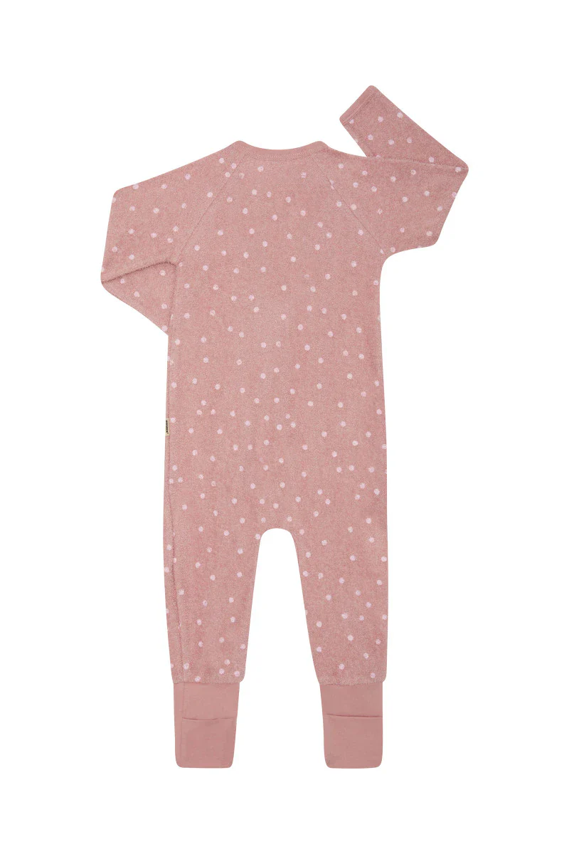 Bonds Poodlette Zip Wondersuit - Ditsy Dot Pink - Image 2
