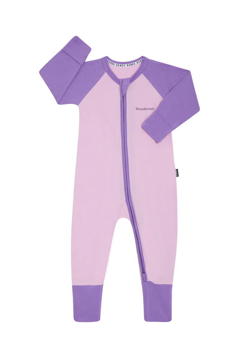 Bonds Value Zip Wondersuit - Lilac Fluff/ Lilac Wine