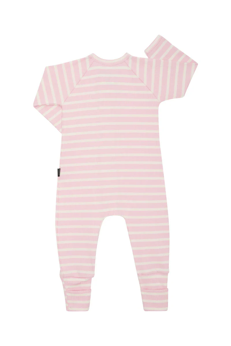 Bonds Wide Needle Rib Zippy - Stripe Pink - Image 2