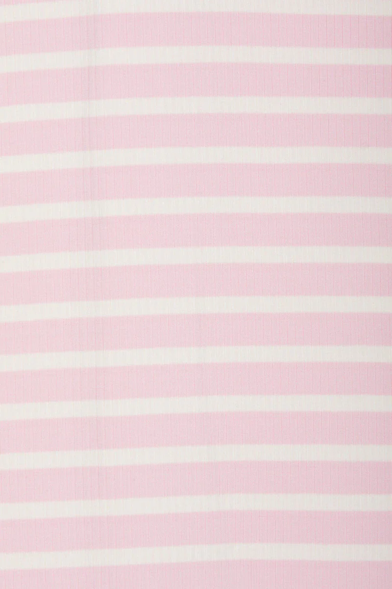 Bonds Wide Needle Rib Zippy - Stripe Pink - Image 3