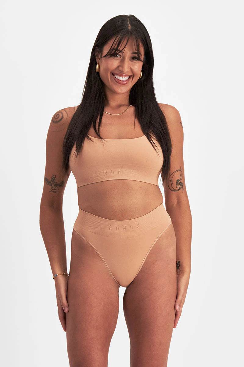 Bonds Womens Bases Seamless String Bikini - Blush Latte - Image 4