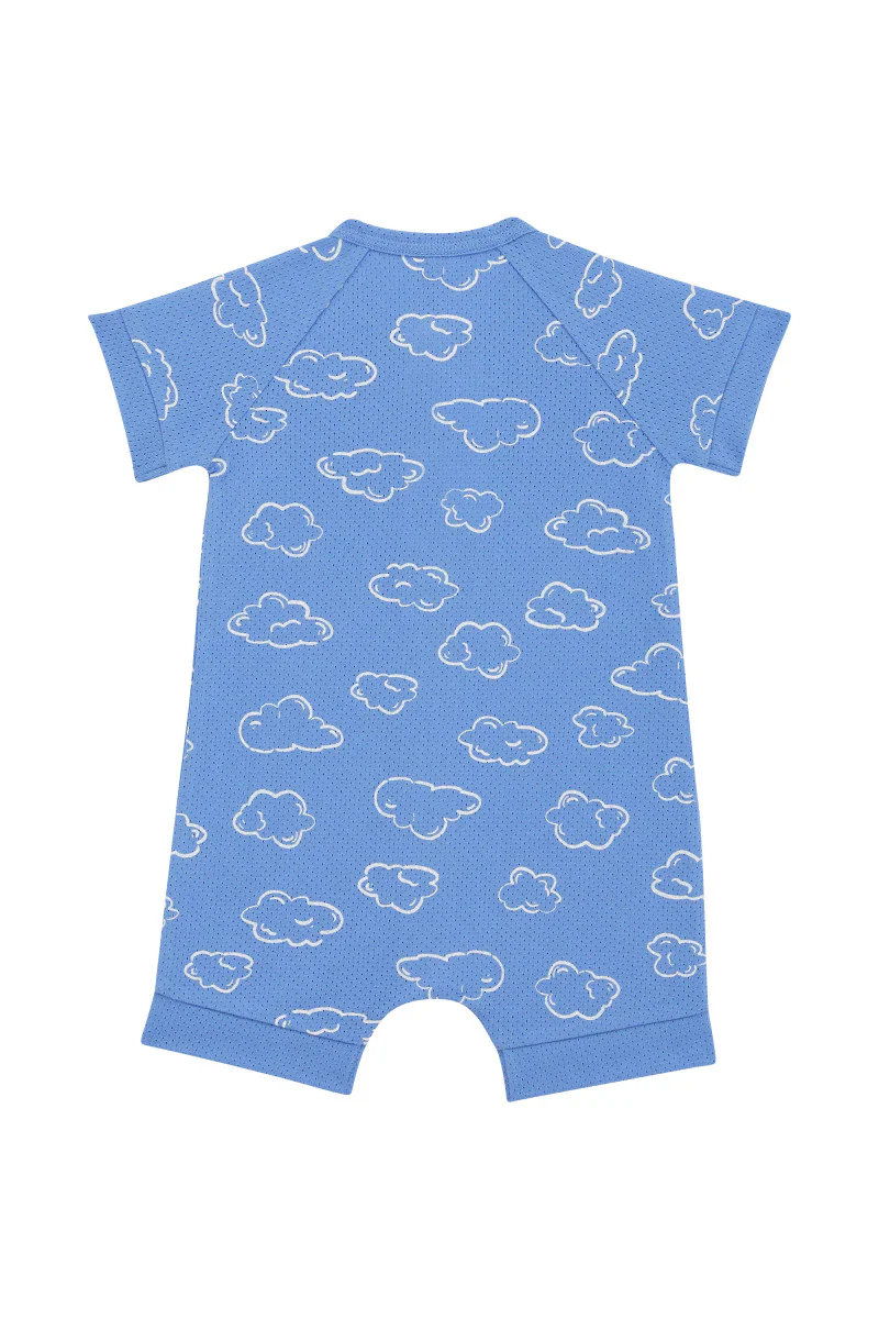 Bonds Wondercool Eyelet Zip Romper - Dreamy Clouds - Image 3