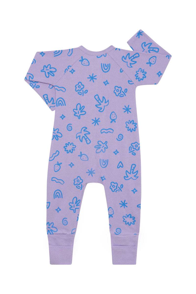 Bonds Wondercool Eyelet Zip Wondersuit - Island Oasis - Image 2