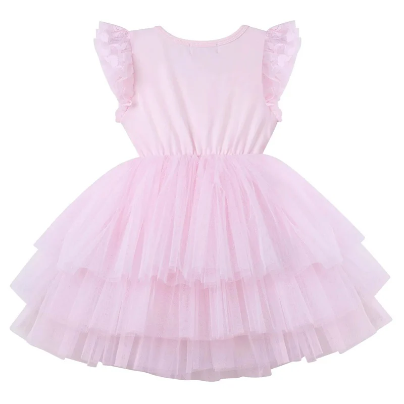 Designer Kidz My First Lace Short Sleeve Tutu - Pink - Image 2