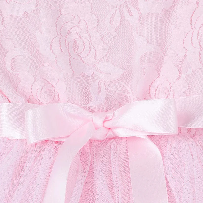 Designer Kidz My First Lace Short Sleeve Tutu - Pink - Image 4