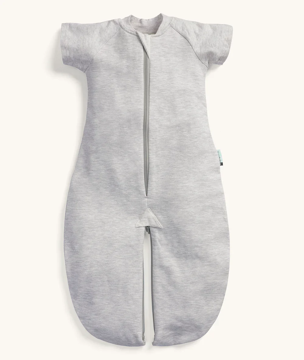 ergoPouch Australia Short Sleeve Jersey Sleep Suit Bag 1.0 TOG - Grey Marle - Image 2