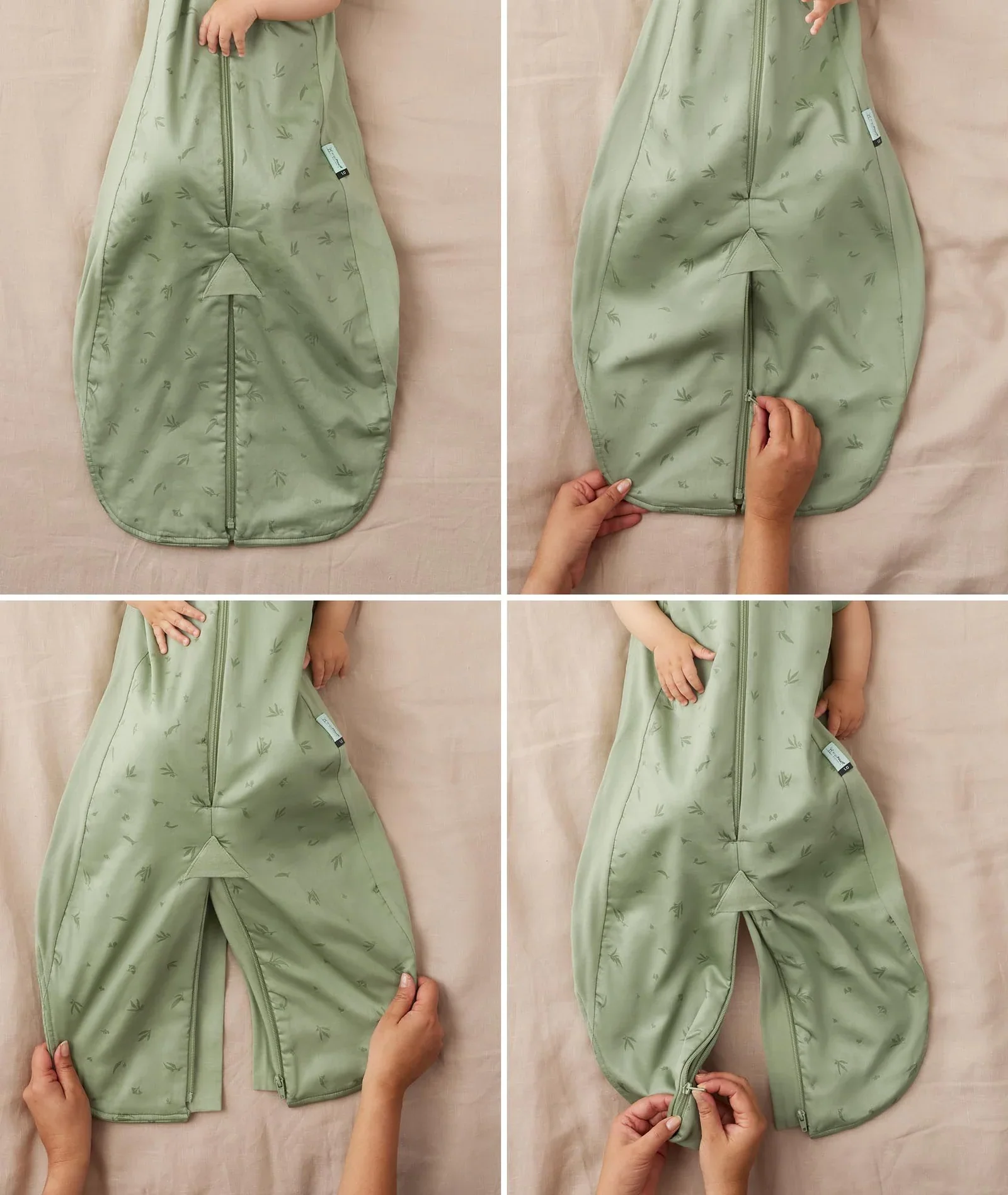 ergoPouch Australia Sleep Suit Bag 0.2 TOG - Daisies - Image 6