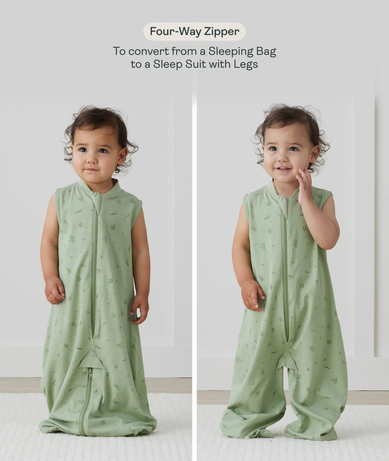 ergoPouch Australia Sleep Suit Bag 0.2 TOG - Willow - Image 5