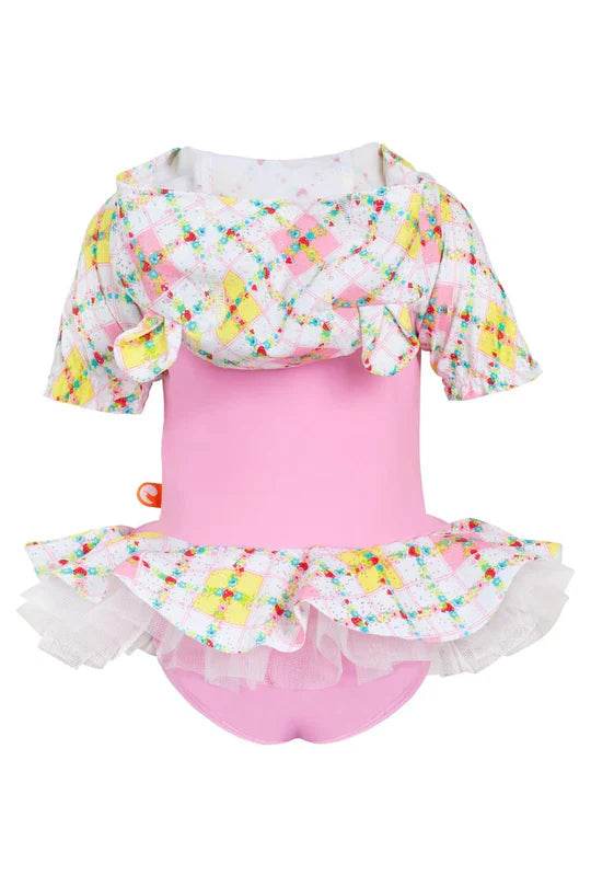 Sea Circus Strawberry Bliss Baby Hooded One Piece - Image 2
