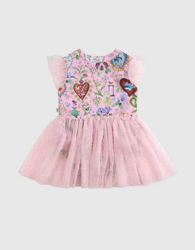 Fleur Harris 'All My Hearts' Dreamy Tutu Bodysuit Dress - Parfait Pink - Image 2