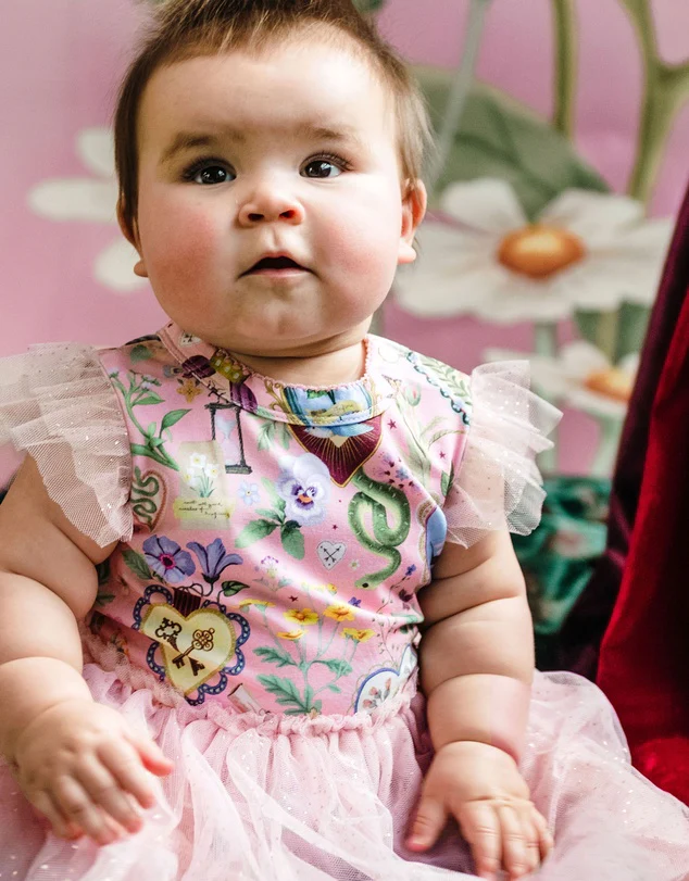 Fleur Harris 'All My Hearts' Dreamy Tutu Bodysuit Dress - Parfait Pink - Image 6