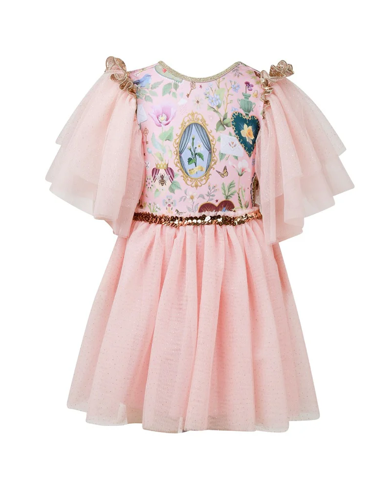 Fleur Harris 'All my Hearts' Ornate Tutu Dress - Parfait Pink - Image 2