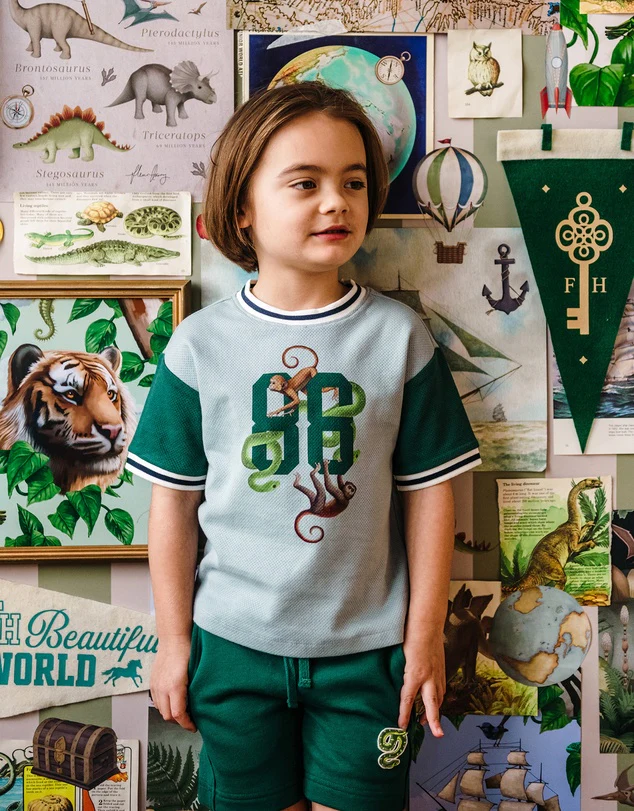 Fleur Harris 'Beautiful World' Hero Tee - Iced Aqua - Image 3