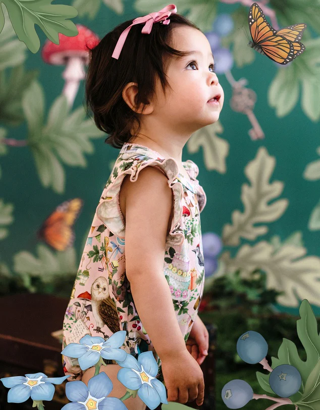 Fleur Harris 'Faraway Friends' Sweet Bubble Romper - Sugar Pink - Image 6