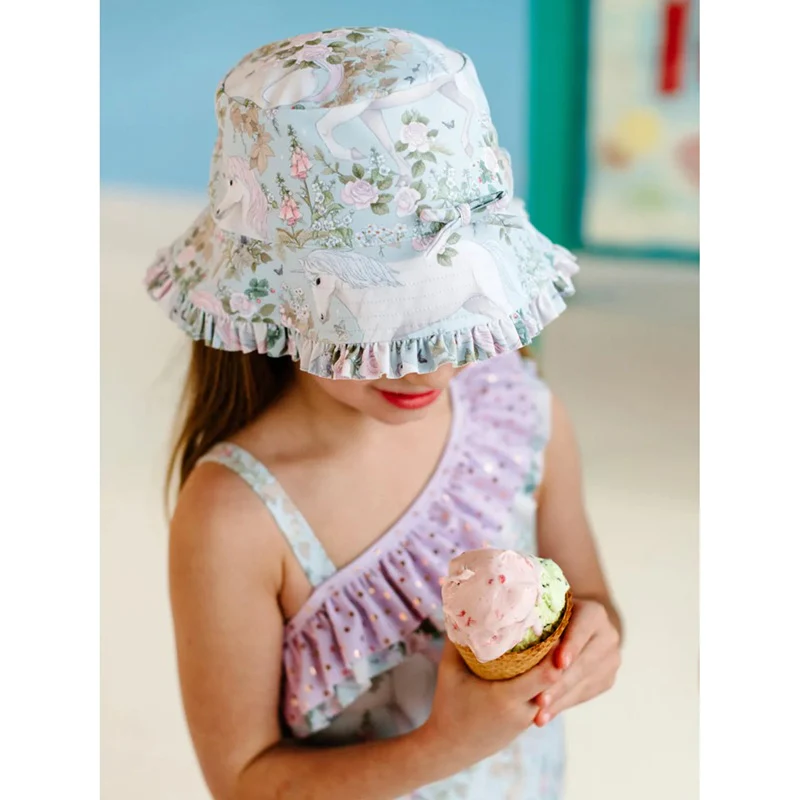 Fleur Harris 'Field of Dreams' Solis Swim Hat - Soft Aqua - Image 3