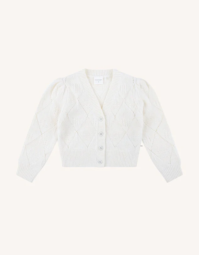Fleur Harris Mellow Cardigan - Snow