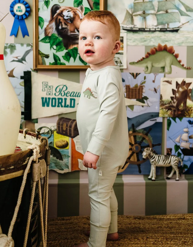 Fleur Harris 'Prehistorica' Timeless Coverall Set - Eggshell - Image 4