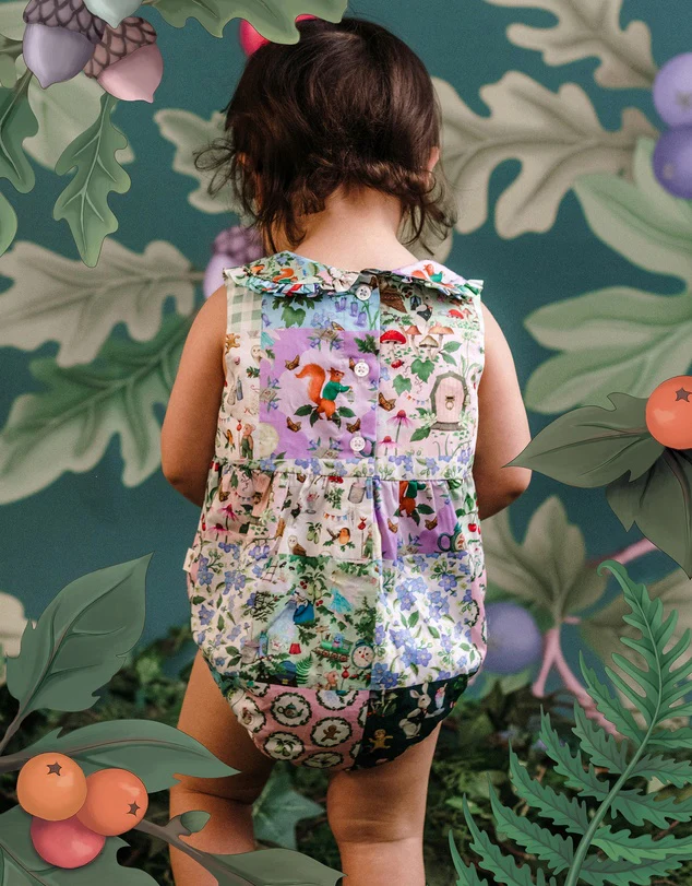 Fleur Harris 'The Magic Faraway Tree' Pretty Patchwork Romper - Multi - Image 6
