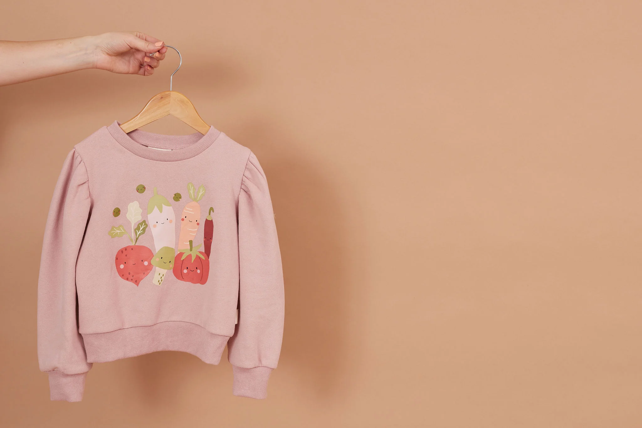 Kapow Kids Veggie Crew Placement Puff Sweater - Image 4