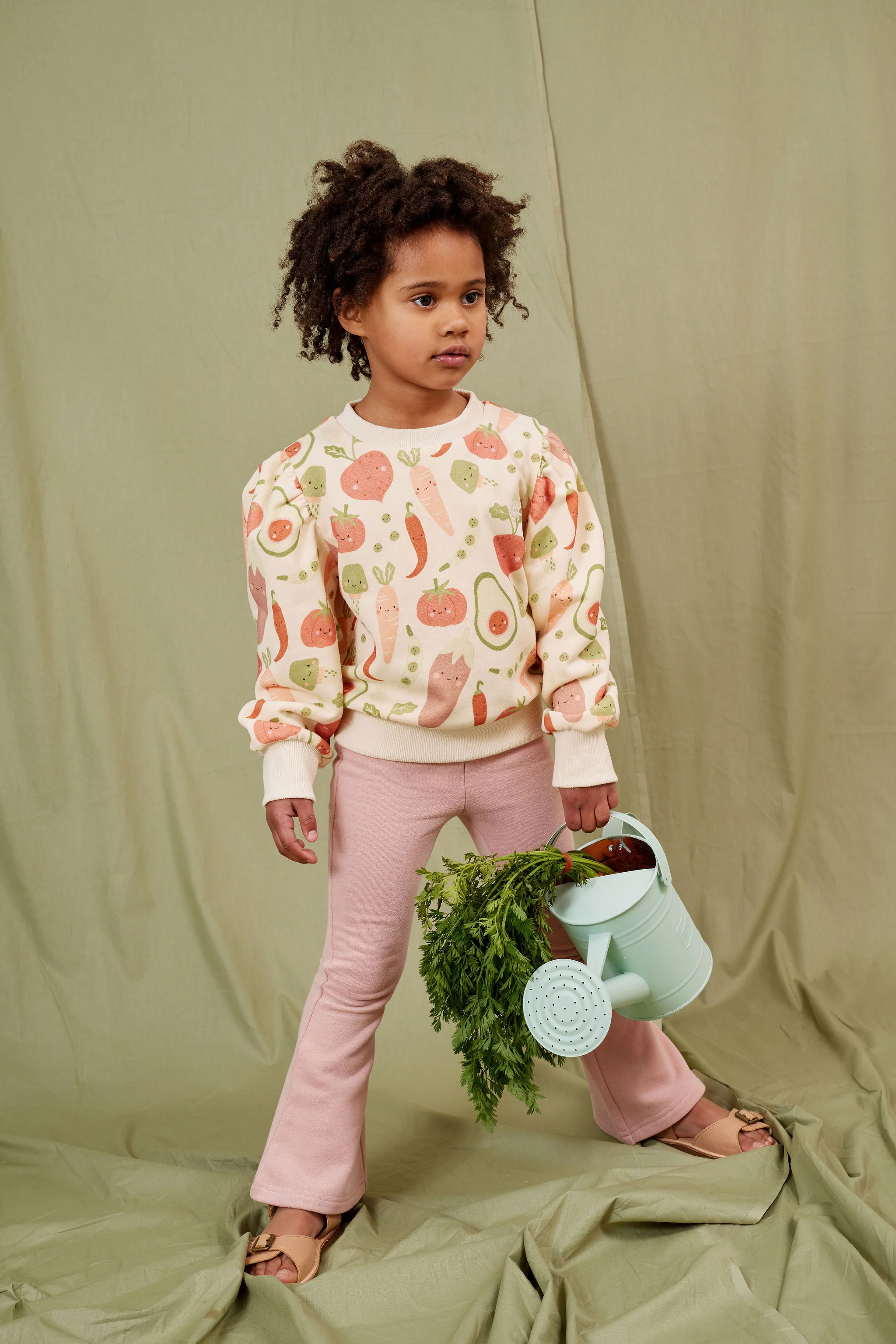 Kapow Kids Veggie Crew Yardage Puff Sweater - Image 4