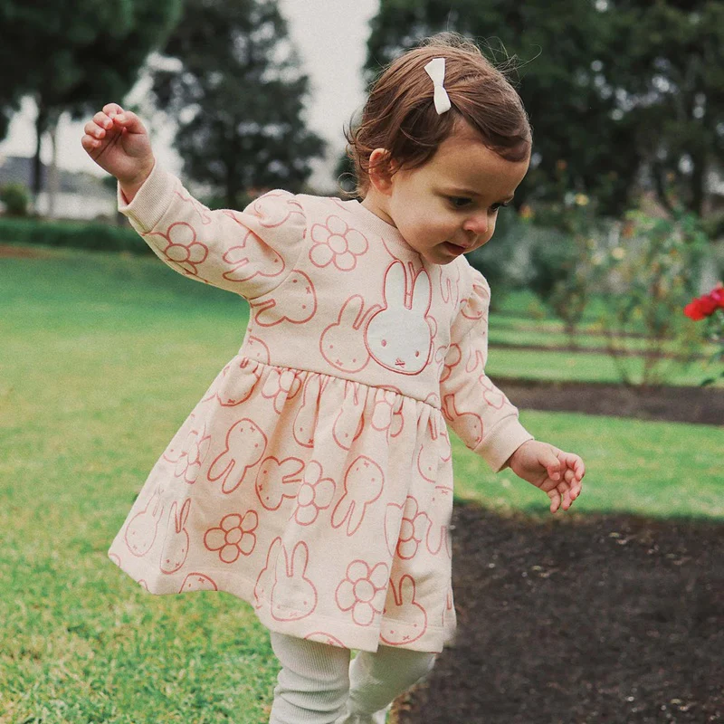 Kynd Baby Miffy Sweater Dress - Baby Pink - Image 6