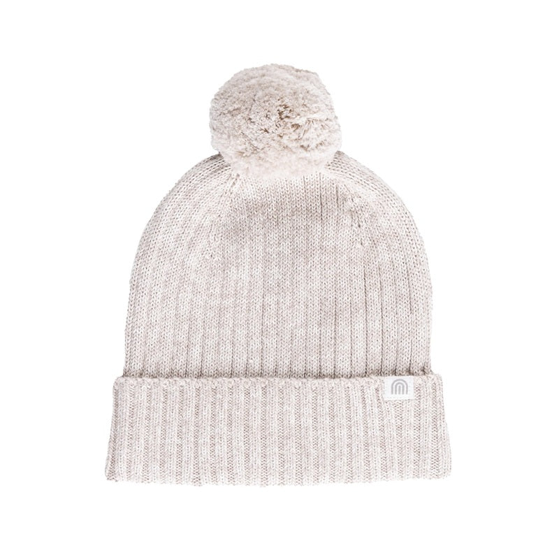 Kynd Baby Organic Chunky Rib Knit Beanie - Oatmeal