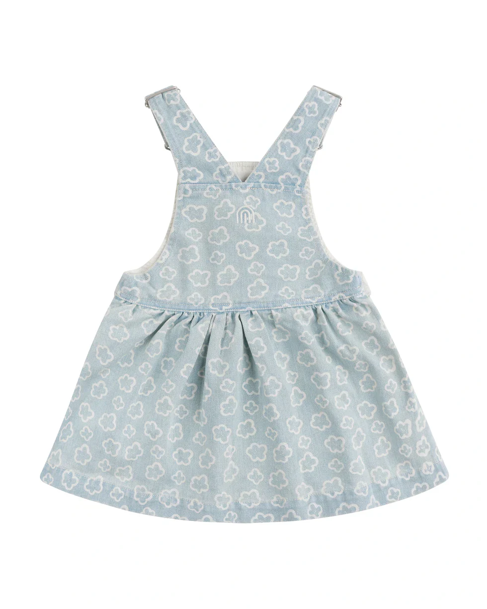 Kynd Baby Pinafore - Washed Denim - Image 2