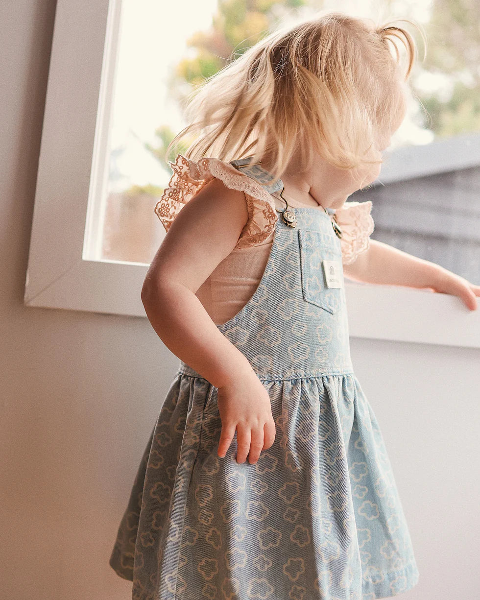 Kynd Baby Pinafore - Washed Denim - Image 4