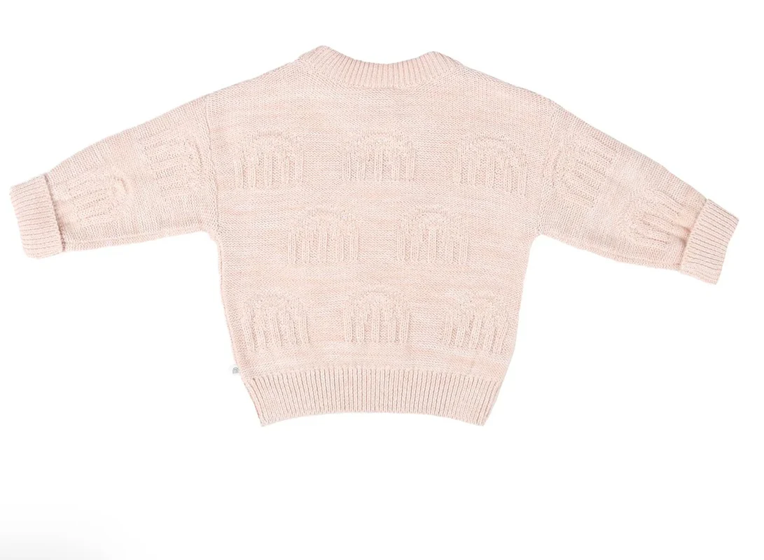 Kynd Baby Rainbow Decorative Knit Jumper - Pearl Rainbow - Image 2