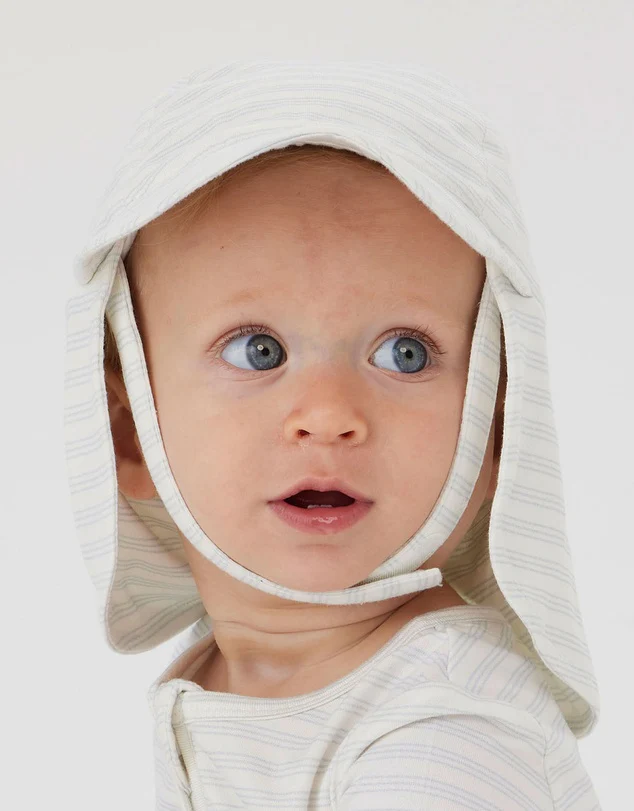 Kynd Baby Sunny Hat - Sky Blue Stripe - Image 2