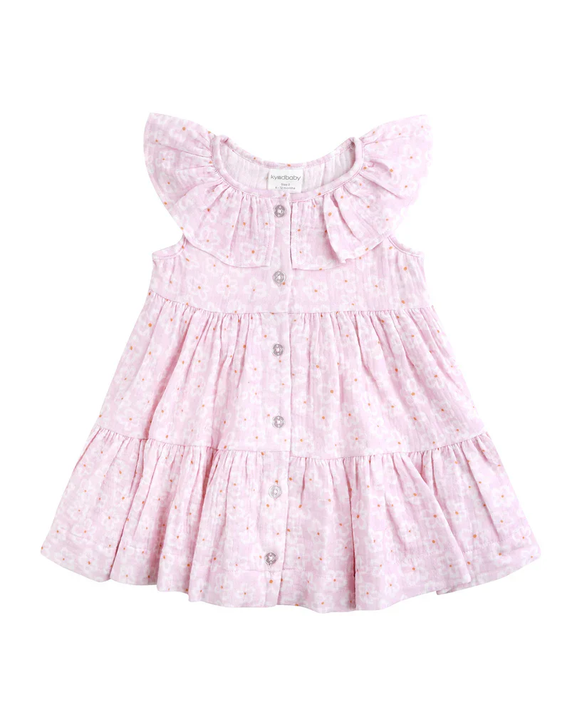 Kynd Baby Tirred Dress - Frangipani