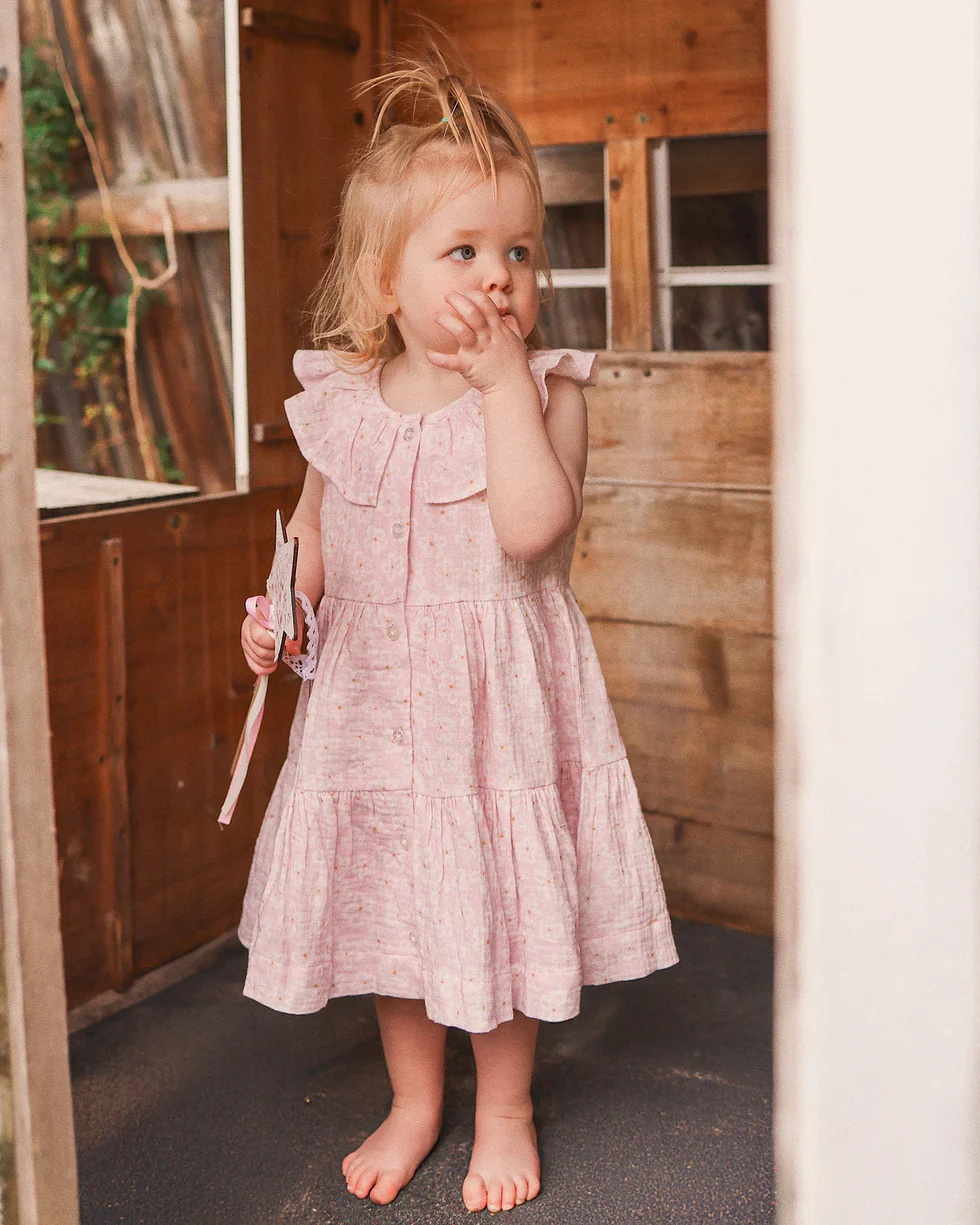 Kynd Baby Tirred Dress - Frangipani - Image 3