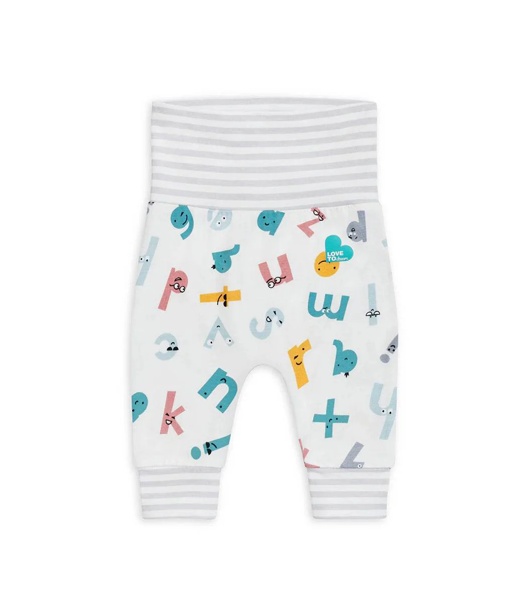 Love To Dream Ecovero Leggings - White Alphabet Soup - Image 2