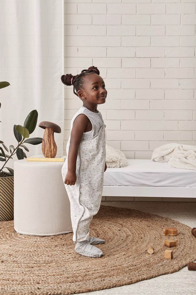 Love To Dream Sleep Suit Organic Cotton 0.2 TOG - Seagulls Grey - Image 6