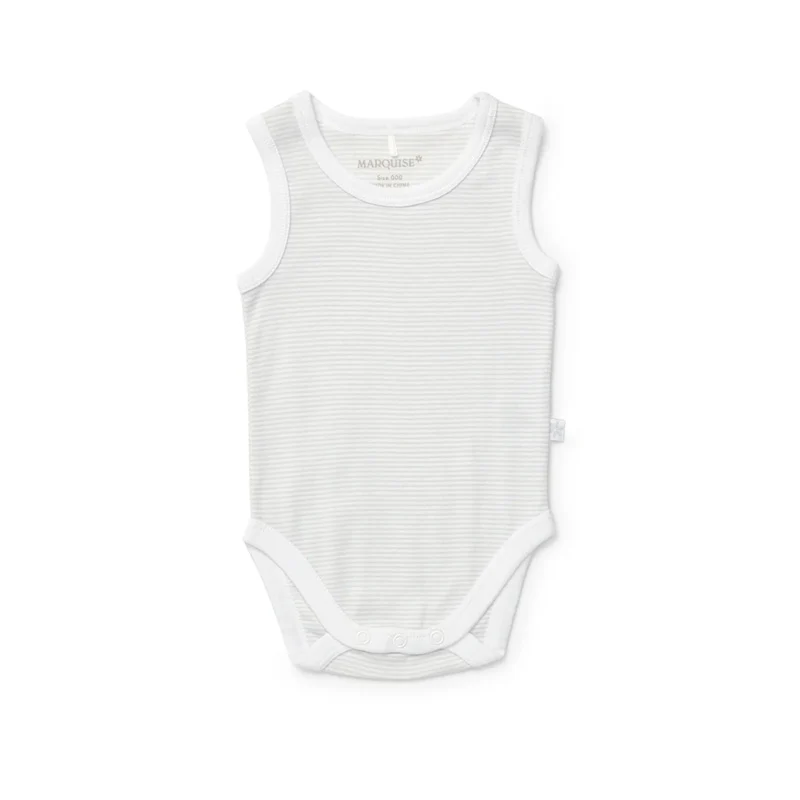 Marquise Everyday Essentials Chick Sleeveless Bodysuit 2 Pack - Print/Stripe - Image 2