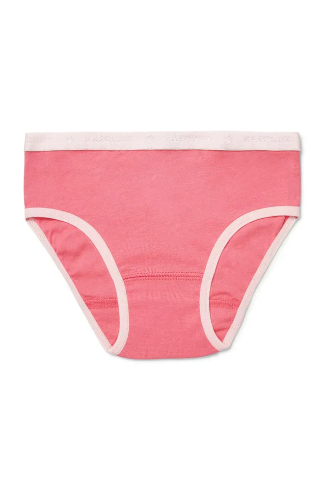 Marquise Girls Everyday 2 Pack Underwear - Hot Pink & White - Image 2