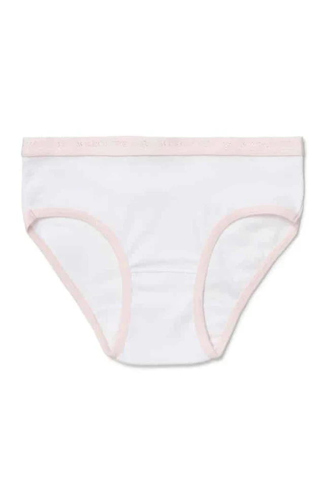 Marquise Girls Everyday 2 Pack Underwear - Hot Pink & White - Image 3