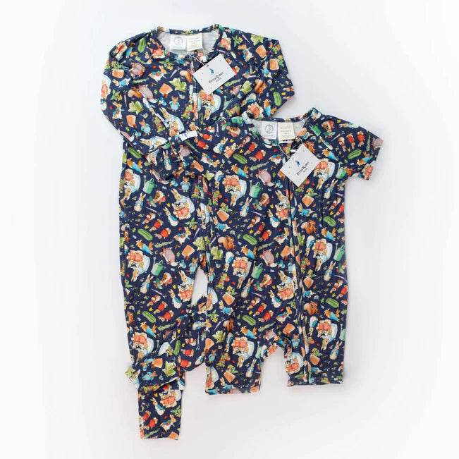 Monarch Bamboo Short Romper Bootysuit - Peter Rabbit Classic - Image 6
