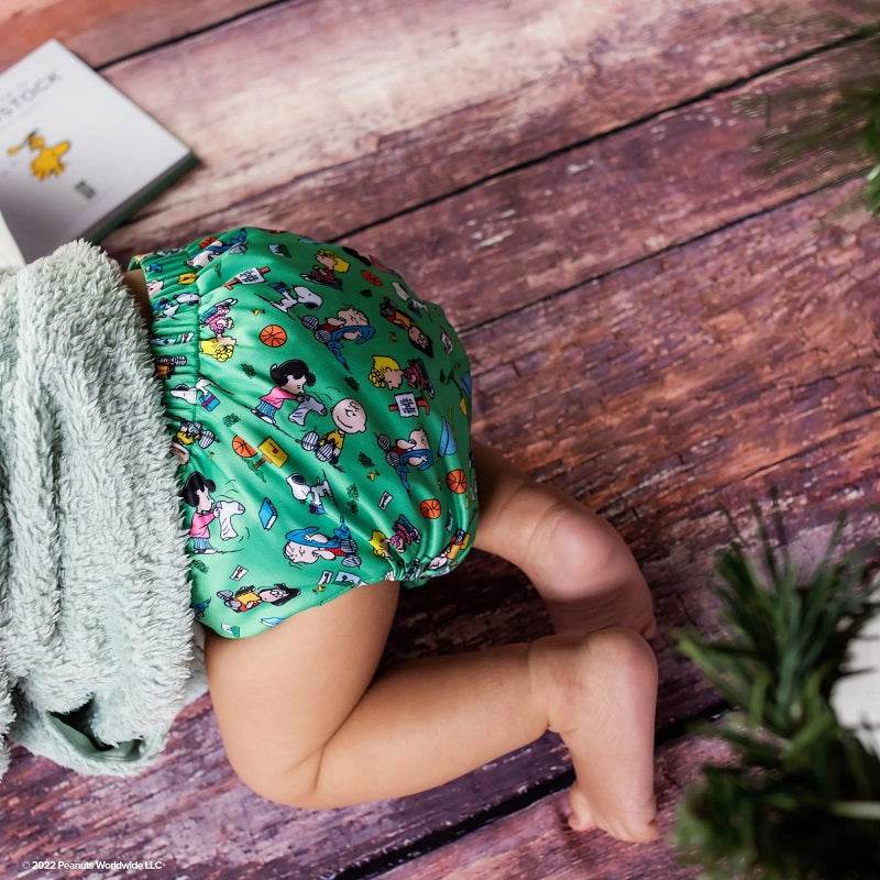 Monarch Ultimate Swim Nappy With Hook & Loop - Snoopy In Green