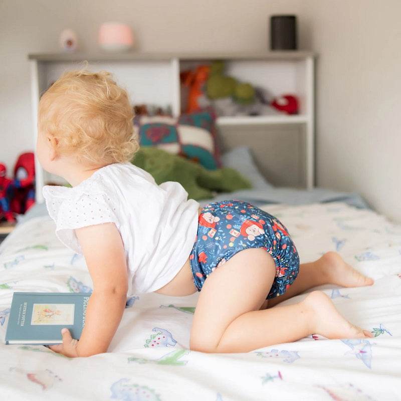 Monarch Ultimate Wipeable Cloth Nappy V3.0 With Hook & Loop - Paddington Baby - Image 3