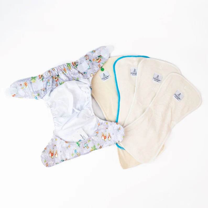 Monarch Ultimate Wipeable Cloth Nappy V3.0 With Hook & Loop - Peter Rabbit Spring - Image 4