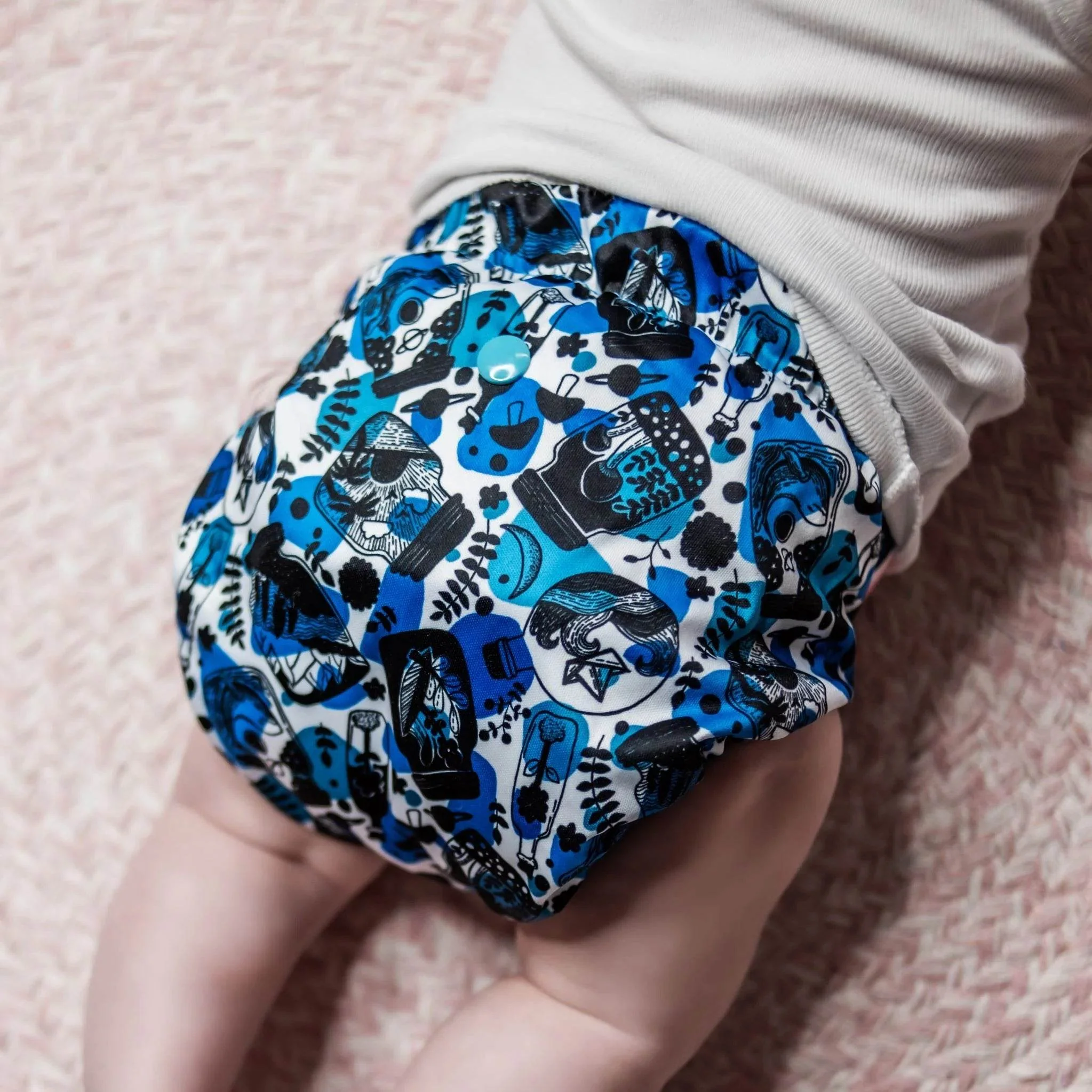 Monarch Ultimate Wipeable Cloth Nappy V3.0 With Snaps - Sea-nery - Image 2