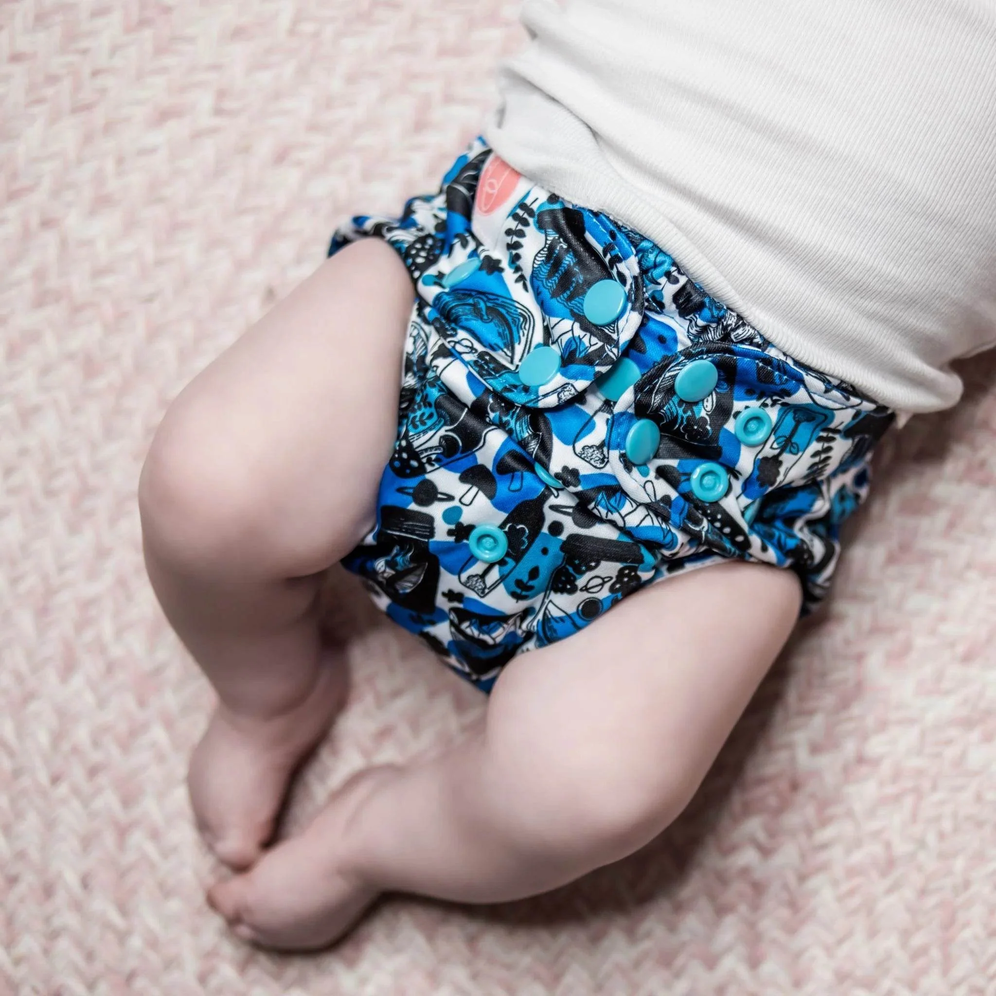 Monarch Ultimate Wipeable Cloth Nappy V3.0 With Snaps - Sea-nery - Image 3