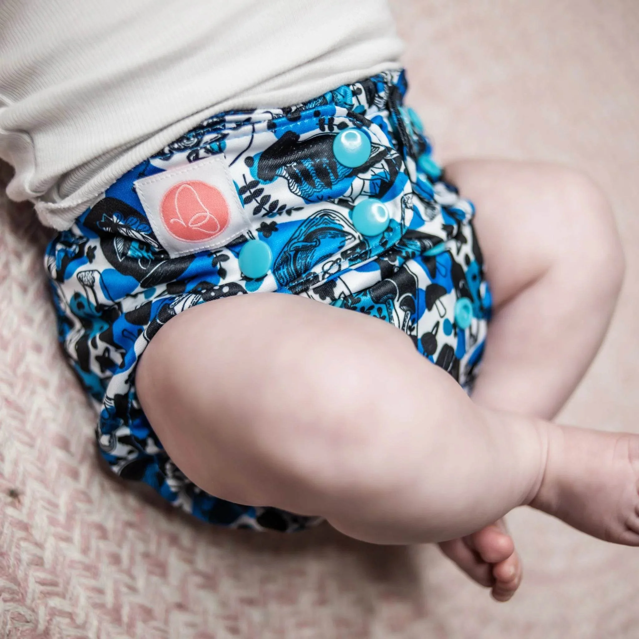 Monarch Ultimate Wipeable Cloth Nappy V3.0 With Snaps - Sea-nery - Image 4