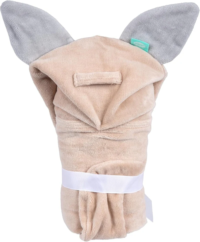 Playgro Fauna Friends Hooded Towel Kangaroo - Image 2